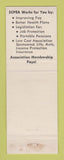 Matchbook Cover - Southern CA Engineering Association Inglewood CA