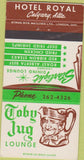 Matchbook Cover - Toby Jug Lounge Calgary AB 30 Strike