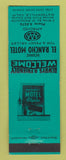 Matchbook Cover - El Rancho Motel Watsonville CA