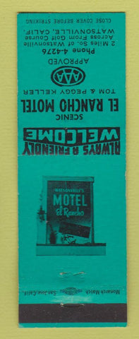 Matchbook Cover - El Rancho Motel Watsonville CA
