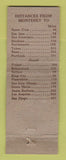 Matchbook Cover - Mission Inn Monterey CA WEAR