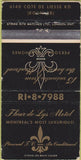 Matchbook Cover - Fleur de Lys Motel Montreal QC WEAR 30 Strike