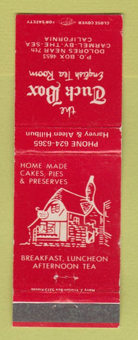 Matchbook Cover - The Tuck Box English Tea Room Carmel by the Sea CA