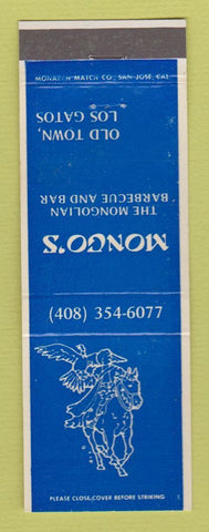 Matchbook Cover - Mongo's Mongolian BBQ Los Gatos CA