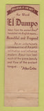 Matchbook Cover - El Dumpo Berkeley CA