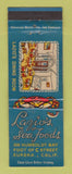 Matchbook Cover - Lazio's Seafood Restaurant Eureka CA