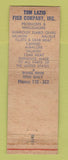 Matchbook Cover - Lazio's Seafood Restaurant Eureka CA