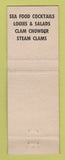 Matchbook Cover - Carniglia Bros Seafood Santa Cruz CA