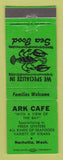 Matchbook Cover - Ark Cafe Nachotta WA GREEN