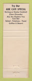 Matchbook Cover - Ark Cafe Nachotta WA GREEN