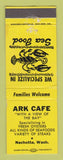 Matchbook Cover - Ark Cafe Nachotta WA YELLOW WEAR