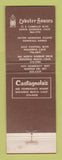 Matchbook Cover - Castagnola's Lobster House Santa Barbara Pasadena CA