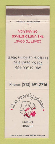 Matchbook Cover - Mr Steak Restaurant La Habra CA