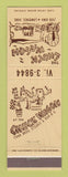 Matchbook Cover - Chuck Wagon Restaurant Lawrence KS