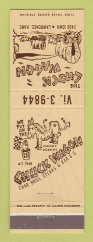Matchbook Cover - Chuck Wagon Restaurant Lawrence KS