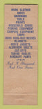 Matchbook Cover - Ferer's Surplus Store San Diego CA