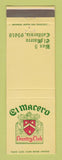 Matchbook Cover - El Macero Country Club CA