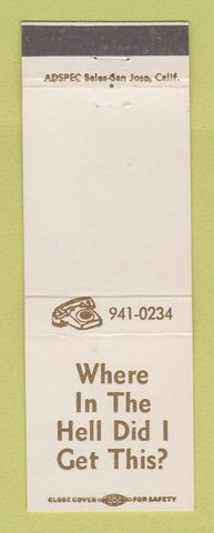 Matchbook Cover - Mac's Tea Room Los Altos CA