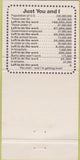 Matchbook Cover - Hickory Inn Motel South Bend IN 30 Strike
