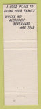 Matchbook Cover - King's Restaurant Steaks Seafood Panama City FL