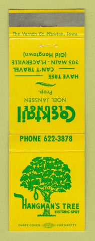 Matchbook Cover - Hangman's Tree Placerville CA