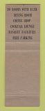 Matchbook Cover - Prince Hotel Tunkhannock PA bellhop