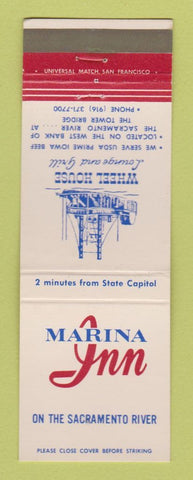 Matchbook Cover - Marina Inn Sacramento CA Wheel House