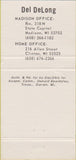 Matchbook Cover - Del Delong election Clinton Madison WI 30 Strike