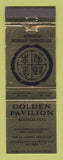 Matchbook Cover - Golden Pavilion Chinese Restaurant San Francisco CA Los Altos
