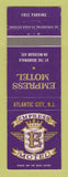 Matchbook Cover - Empress Motel Atlantic City NJ