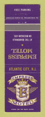 Matchbook Cover - Empress Motel Atlantic City NJ