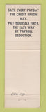 Matchbook Cover - City of Colorado Springs Credit Union