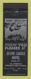 Matchbook Cover - Silver Saddle Motel King City CA