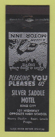 Matchbook Cover - Silver Saddle Motel King City CA