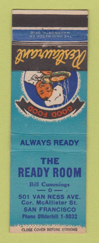 Matchbook Cover - The Ready Room San Francisco CA