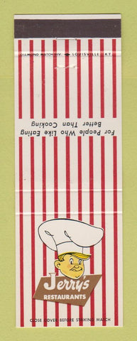 Matchbook Cover - Jerry's Restaurants Lexington KY