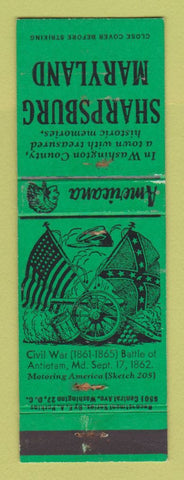 Matchbook Cover - Civil War Perkins Americana Sharpsburg MD WEAR