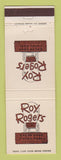 Matchbook Cover - Roy Rogers Roast Beef Sandwiches Glendale CA