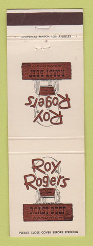 Matchbook Cover - Roy Rogers Roast Beef Sandwiches Glendale CA