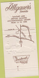 Matchbook Cover - Allgauer's Fireside Northbrook IL 30 Strike