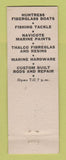 Matchbook Cover - Huntress Fibreglas Products Boat Rentals Berkeley CA WEAR