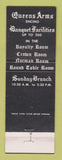 Matchbook Cover - Queens Arms Restaurant Encino CA