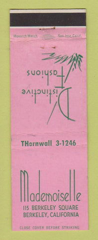 Matchbook Cover - Mademoiselle Women's Clothes Berkeley CA WEAR