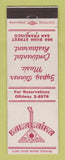 Matchbook Cover - Balalaika  Restaurant Gypsy Dinner Music San Francisco CA