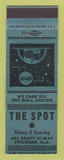 Matchbook Cover - The Spot Prichard AL Restaurant BLUE