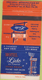 Matchbook Cover - Motel Lido Steak House Ville de St Leonard QC 30 Strike