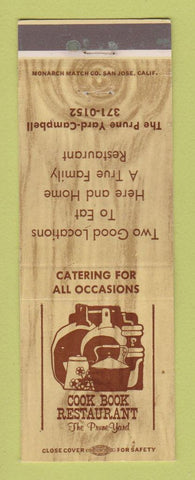 Matchbook Cover - Cook Book Restaurant Campbell CA