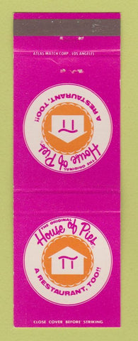 Matchbook Cover - House of Pies Restaurants