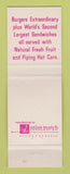 Matchbook Cover - House of Pies Restaurants