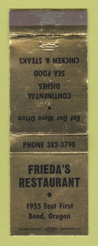 Matchbook Cover - Frieda's Restaurant Bend OR WEAR